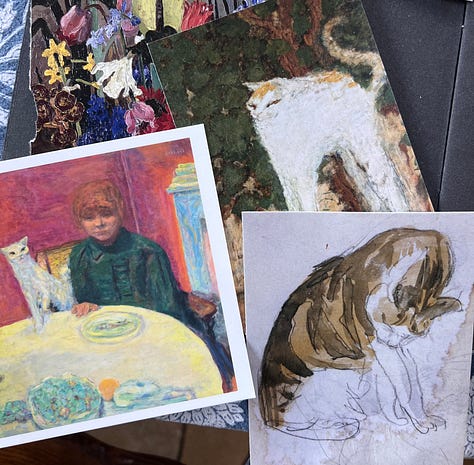 collections of art images to create a cut and stick traditional scrapbook