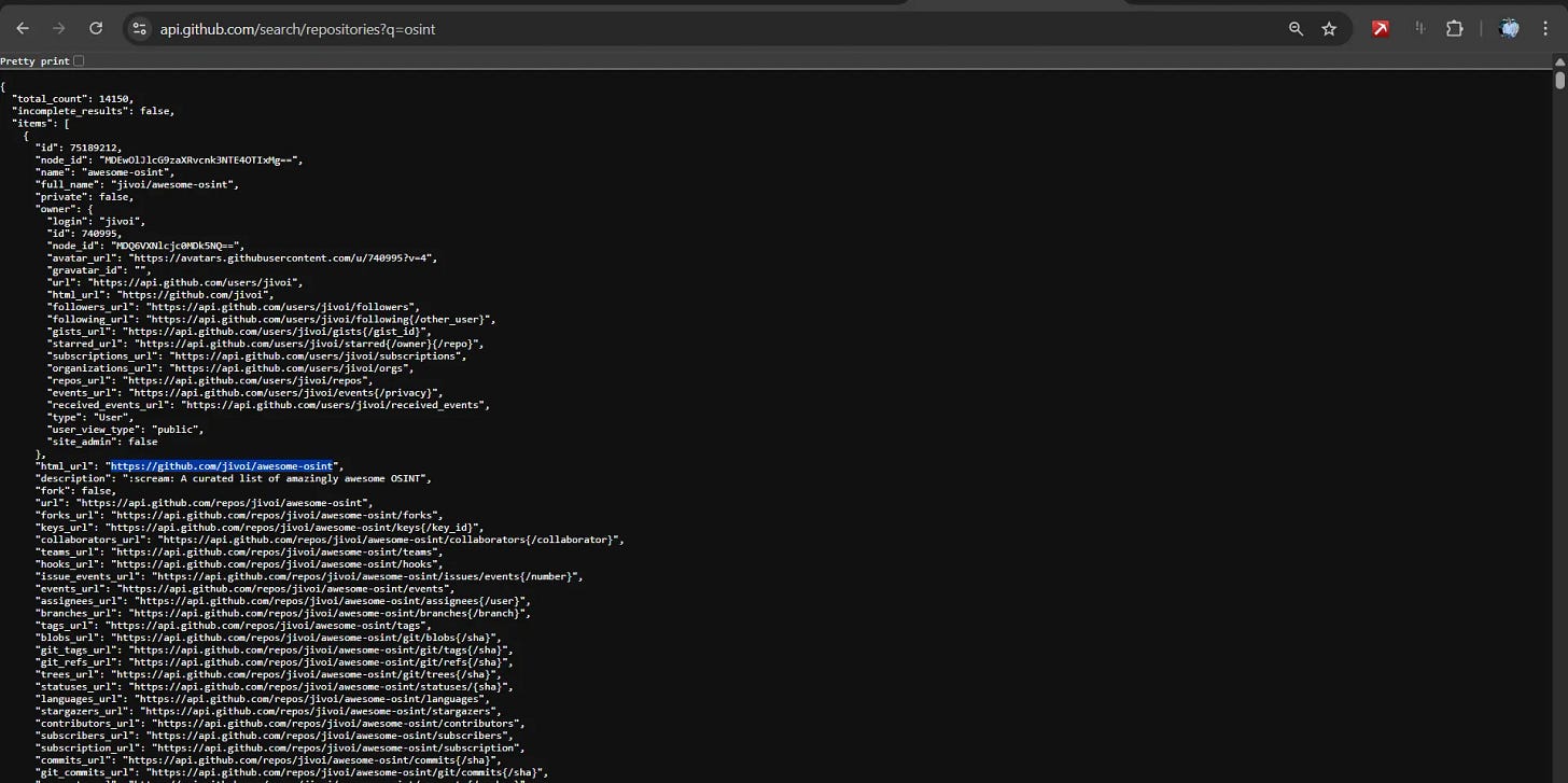 GITHUB OSINT - by D4RK INTEL - D4RK's Substack