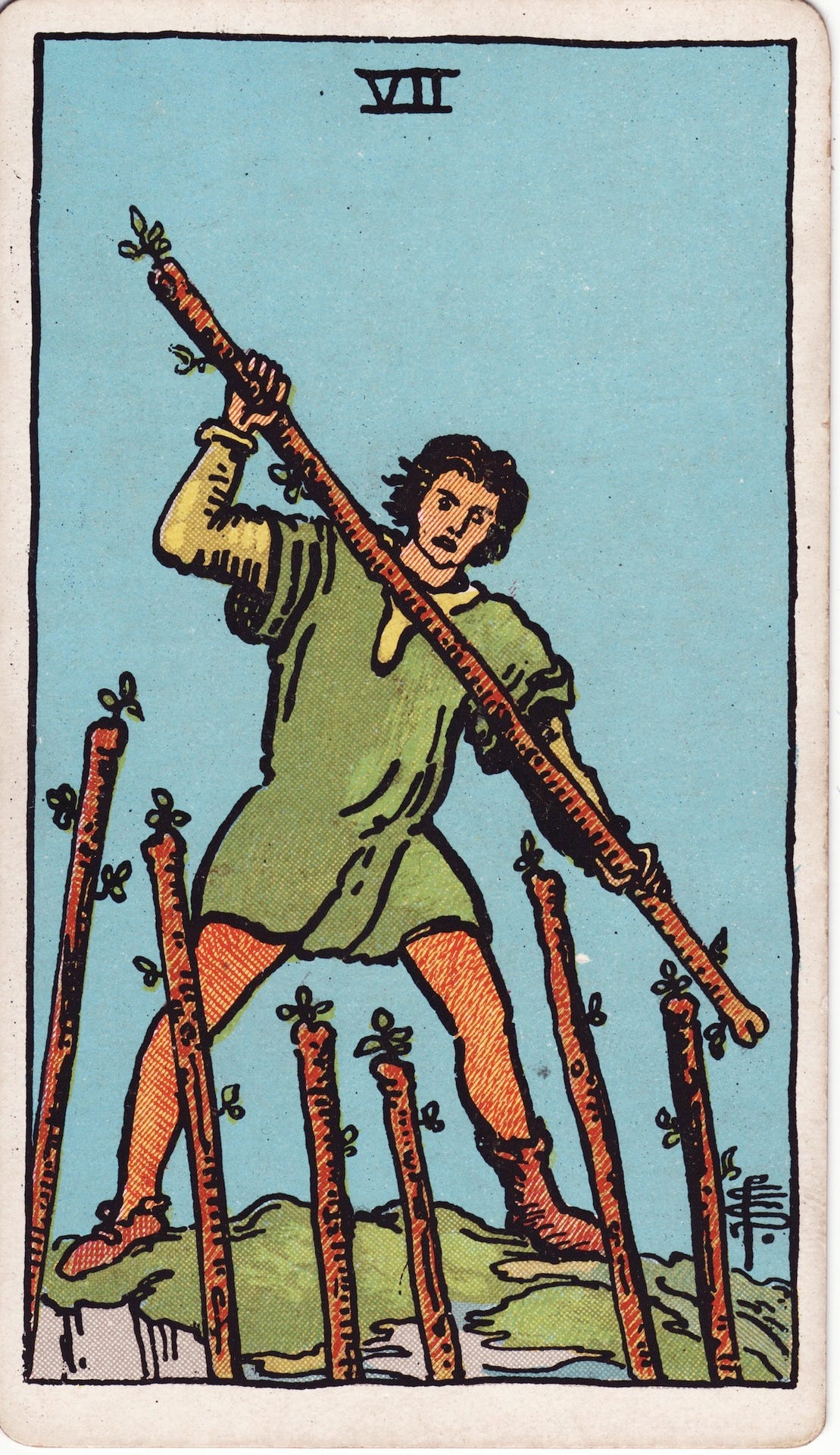 Seven of Wands - Wikipedia