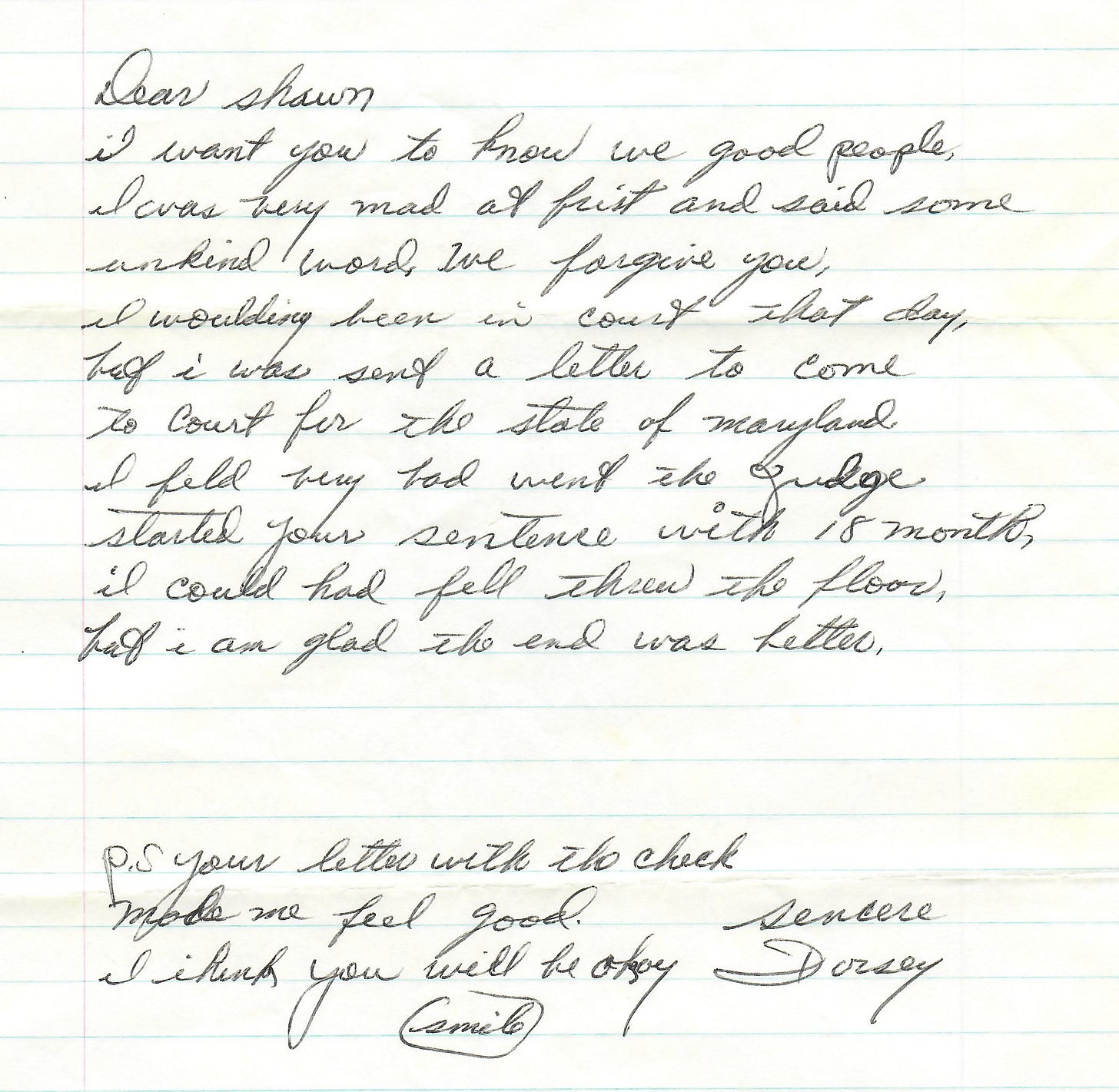 Letter from one of the guys I swiped food and alcohol from Letter from one of the guys I swiped food and alcohol from