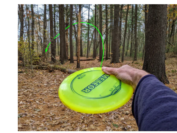 Low-speed fade spoiling a nose-up throw.
