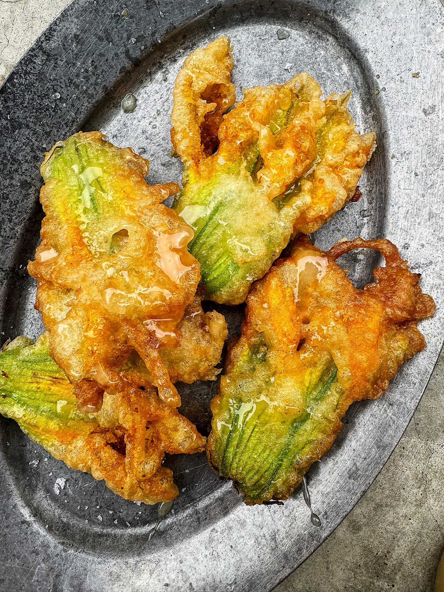 Zucchini flowers - by Julia Busuttil Nishimura - Ostro
