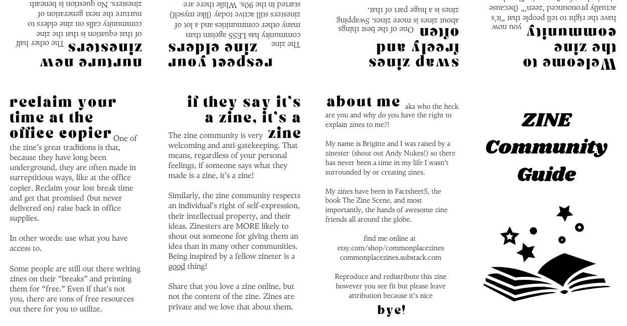 Zine Community Guide, a zine