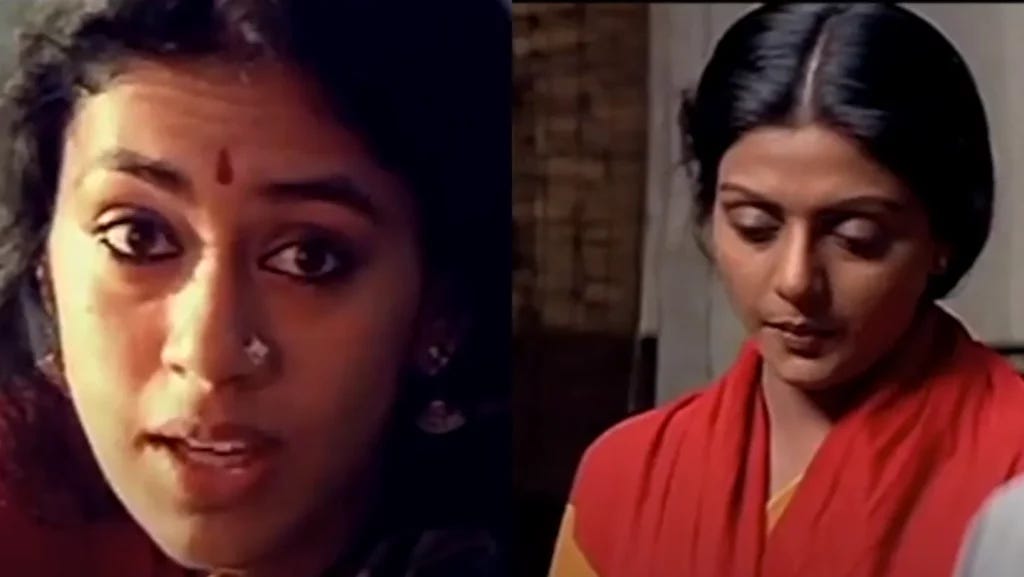 Shobhana and Bhanu in Thalapathi