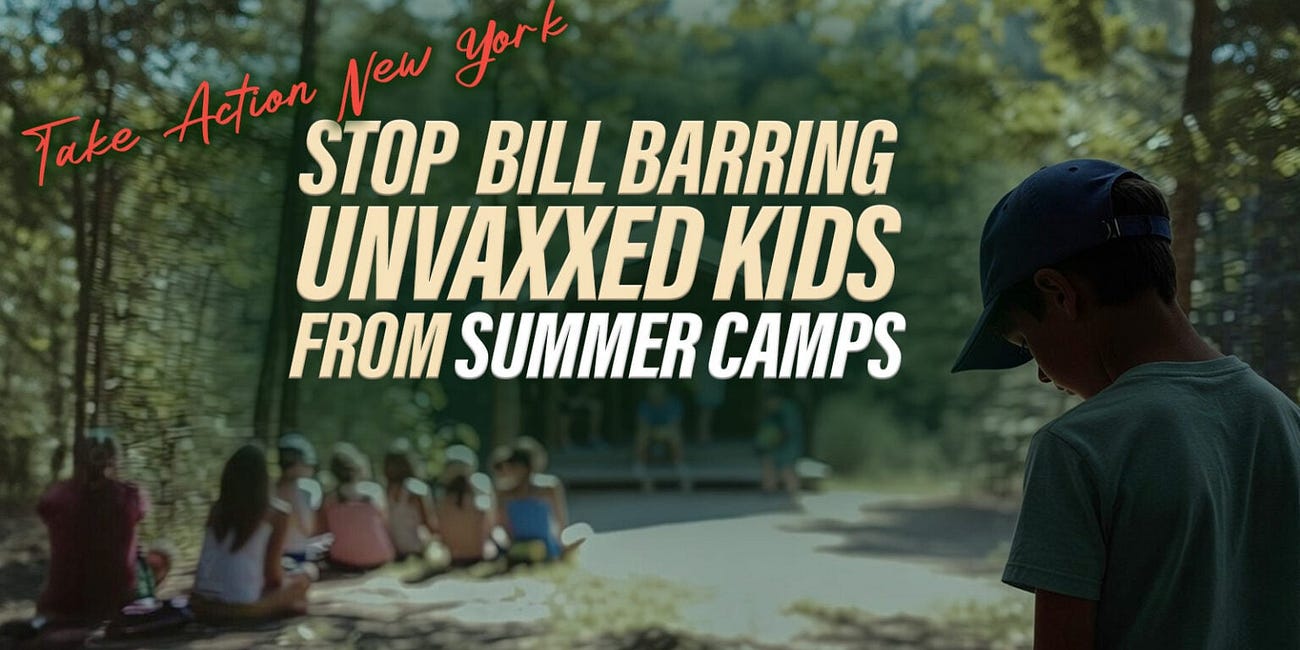 Stop New York Bill Barring Unvaxxed Kids From Summer Camps