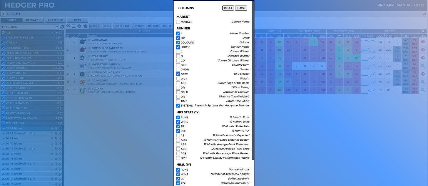 racing data racing data