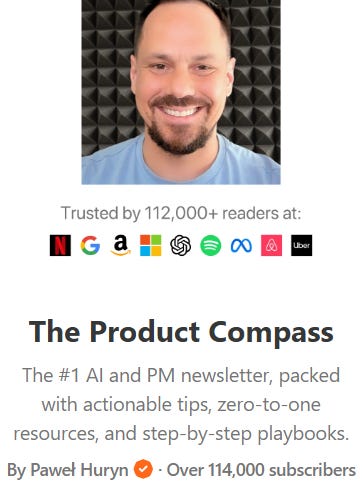 Pawel_Huryn_The_Product_Compass_Newsletter_Landing_Page
