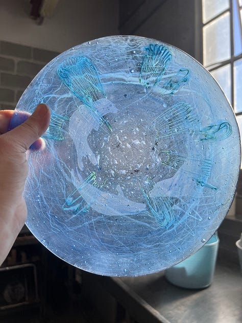 examples of  showing movement in glass