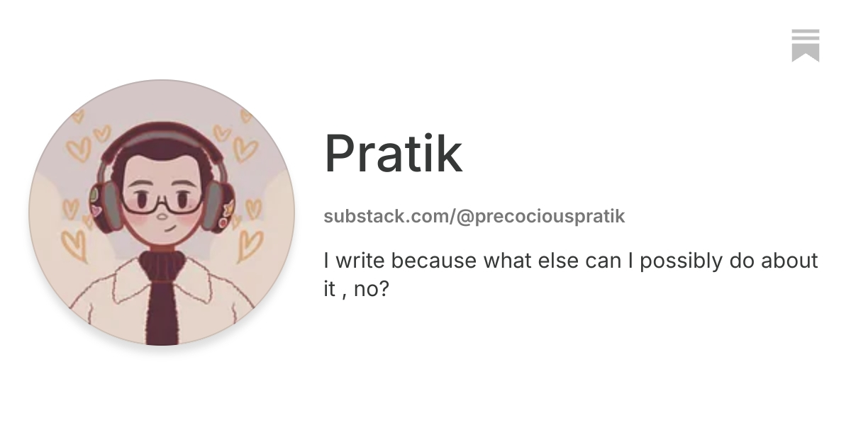 Pratik | Substack