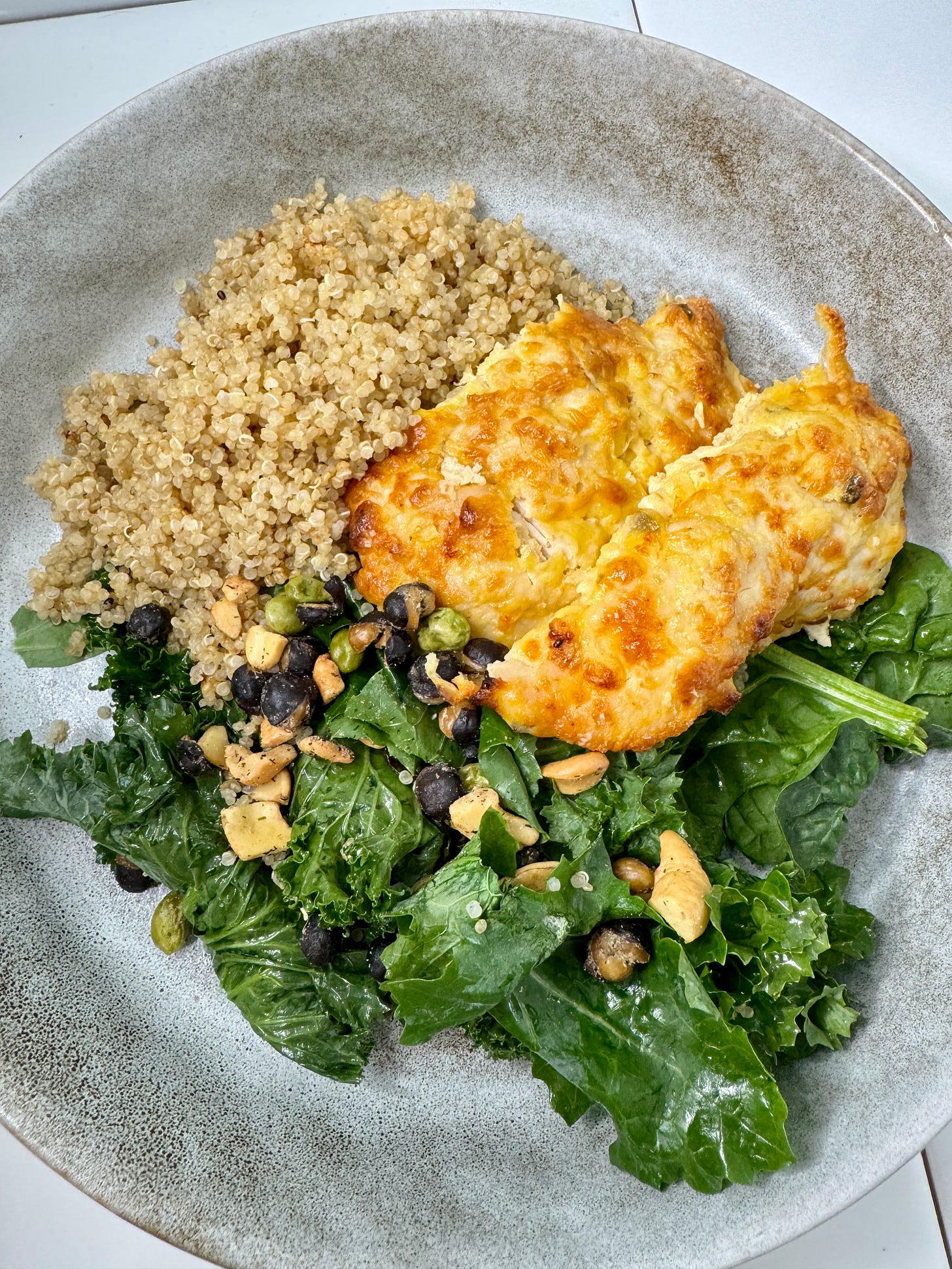 Crispy chicken tender salad