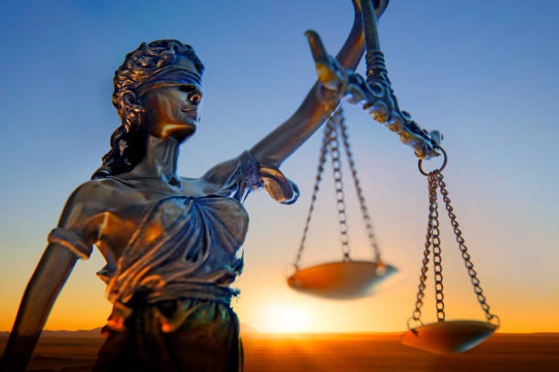 1,400+ Silhouette Of A Justice Balance Scale Stock Photos ...