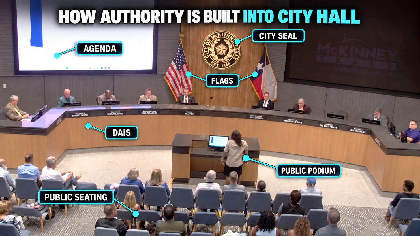 HOW AUTHORITY IS BUILT INTO CITY HALL