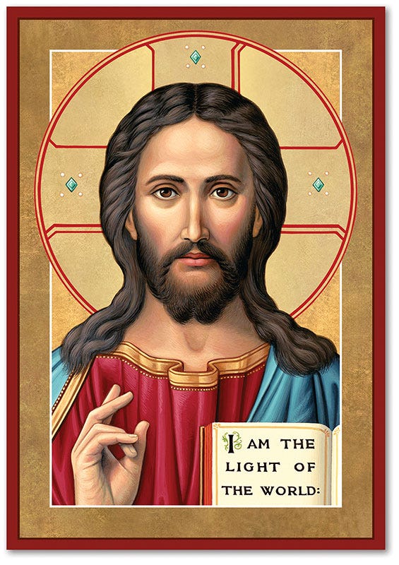 Icons of Christ: Christ the Light of the World Icon | Monastery Icons