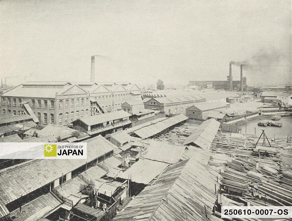 Osaka Cotton Spinning Company's Sangenya cotton mill, 1908