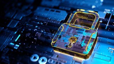 A virtual lock over a motherboard