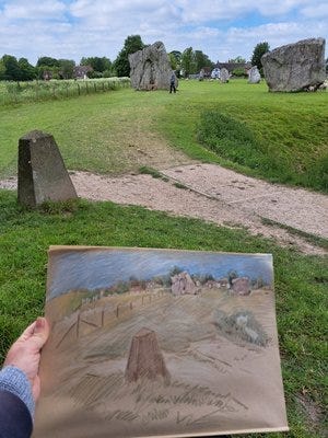 Modern markers of missing stones