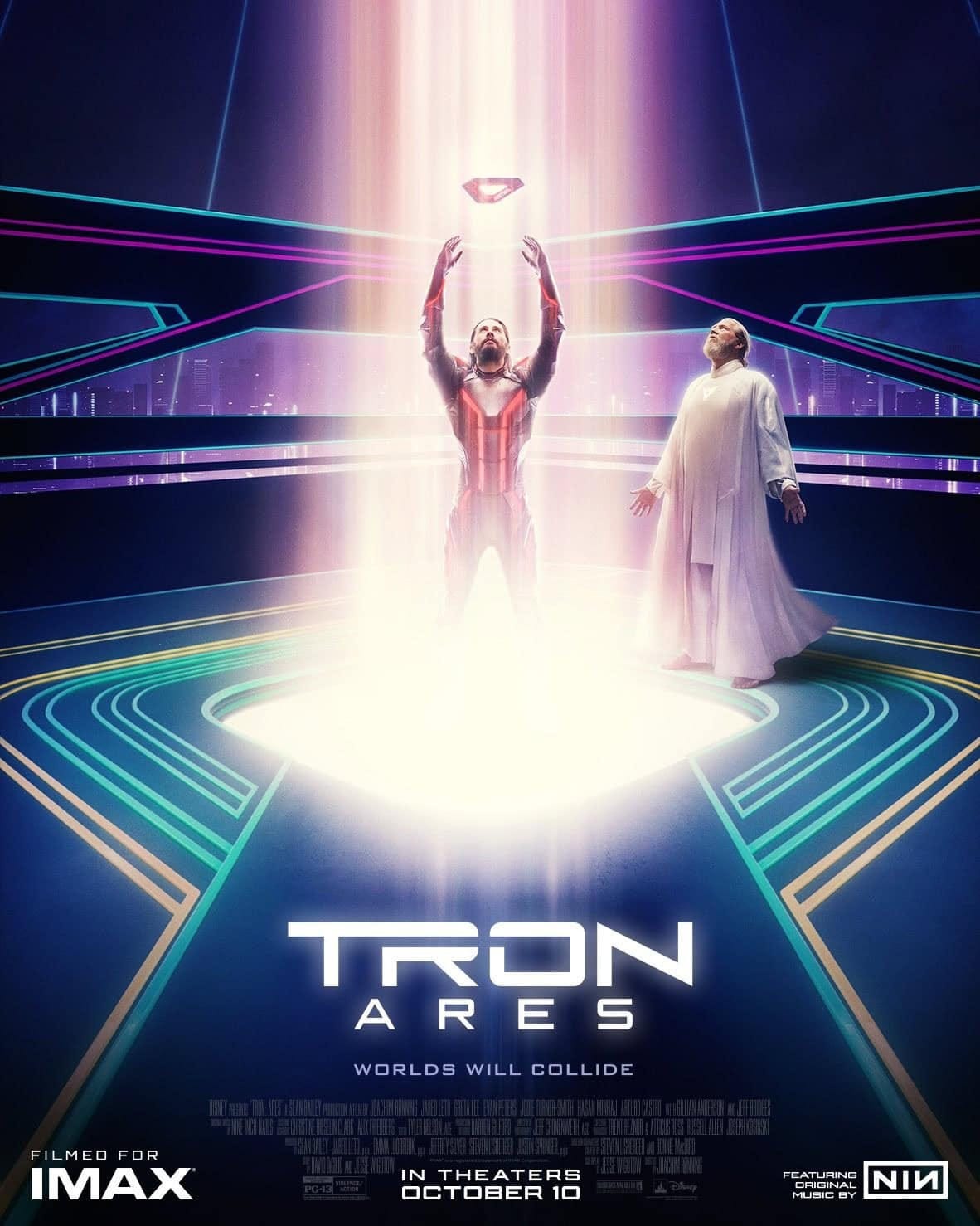 TRON: Ares IMAX poster features Jared Leto and Jeff Bridges