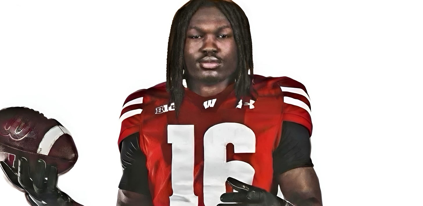 Wisconsin Badgers transfer WR Malachi Coleman.
