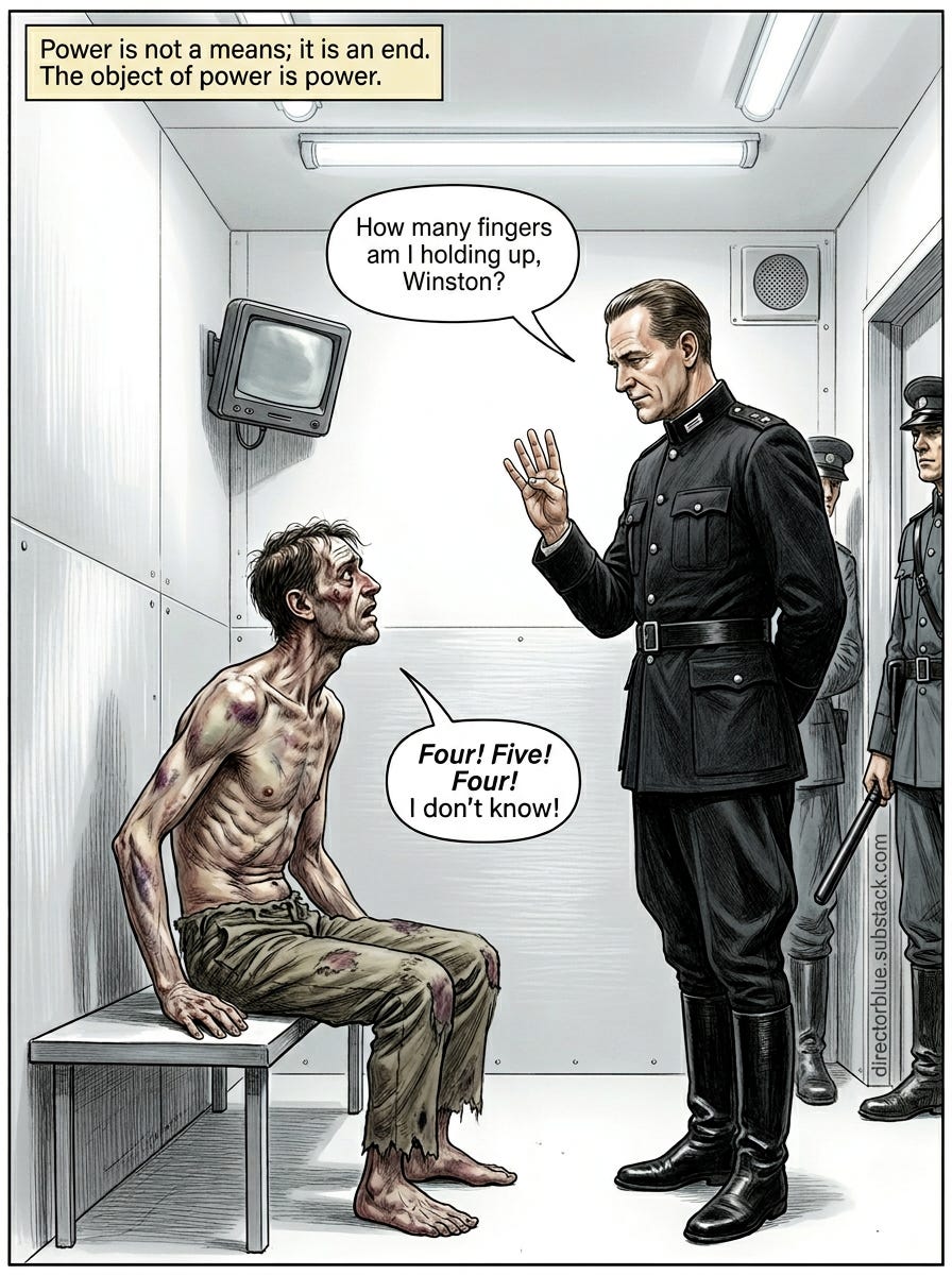 Orwells 1984 Scene Image PromptA harrowing claustrophobic 3x4 vertical composition in Paolo Serpieris unflinching anatomical realism harsh white fluorescent light with no shadows sterile and merciless Winston sits on a metal bench in a blin_image_1 Orwells 1984 Scene Image PromptA harrowing claustrophobic 3x4 vertical composition in Paolo Serpieris unflinching anatomical realism harsh white fluorescent light with no shadows sterile and merciless Winston sits on a metal bench in a blin_image_1