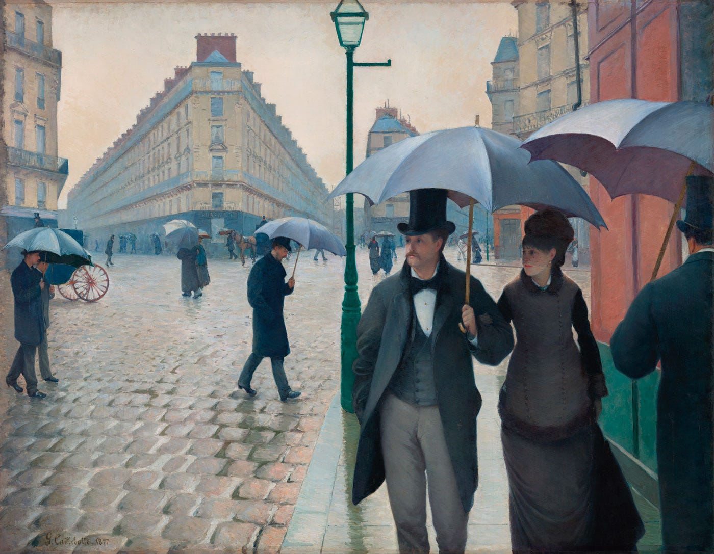 Caillebotte Paris Street; Rainy Day