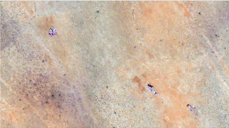 The Humanitarian Research Lab (HRL) at the Yale School of Public Health observed numerous clusters with discoloration around them, consistent with the appearance of human bodies in the Darfur region of Sudan. Humanitarian Research Lab at the Yale School of Public Health