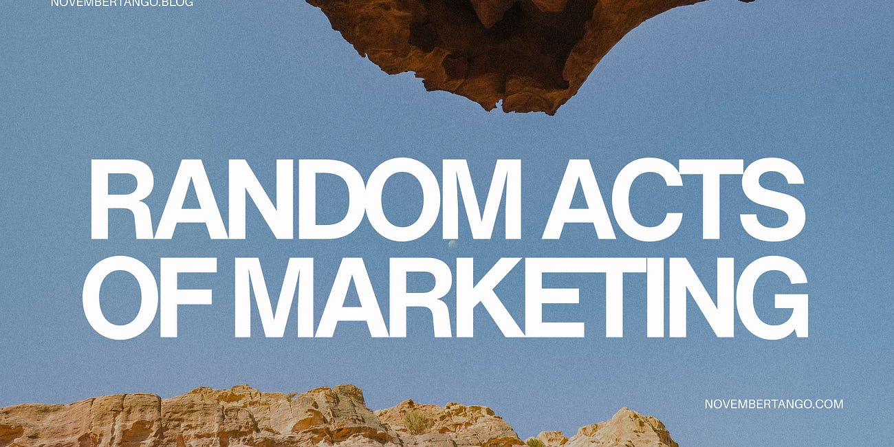 Is your growth strategy just random acts of marketing?