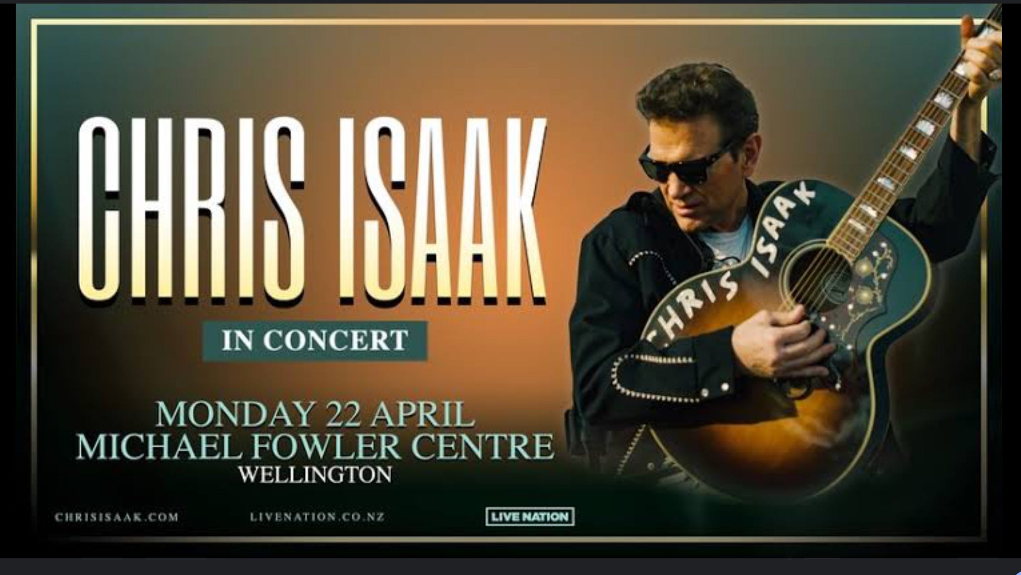Chris Isaak – Kiri Te Kanawa Theatre, 24 April 2024: Review, image size:2012x1133