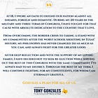 BREAKING: TONY GONZALES WILL NOT SEEK RE-ELECTION