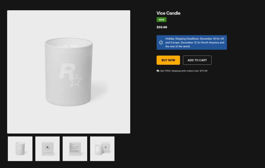 The Vice Candle. Image via Rockstar Games