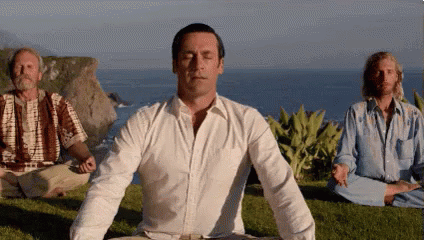 Mad Men Spiritual Meditation GIF - Spiritual Zen Peace - Discover & Share  GIFs