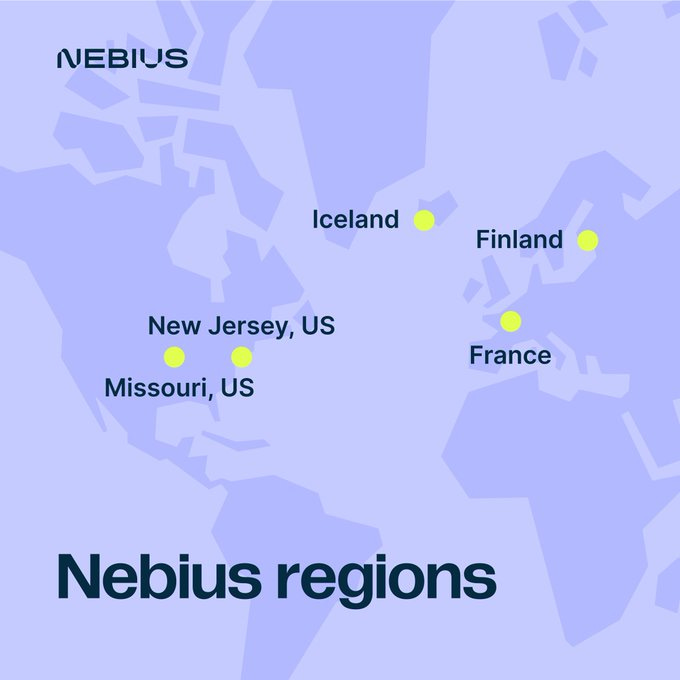 Nebius data center regions