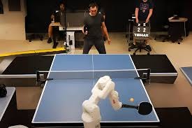 Google robot paddles human table tennis ...
