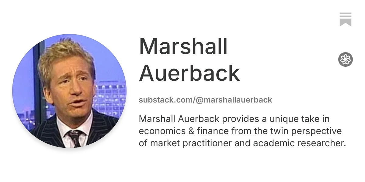 Marshall Auerback | Substack