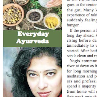 ayurveda, actually