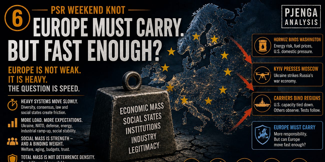 PSR Weekend Knot — Excerpt 4/4 | Europe Must Carry. But Fast Enough?