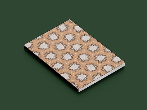 Thin Book Cover Patterns Concept