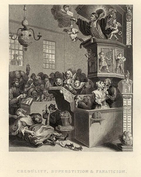 Credulity, Superstition, and Fanaticism by William Hogarth