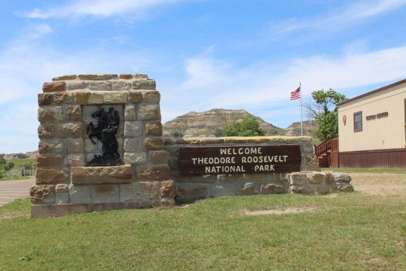 North entrance Theodore Roosevelt National Park