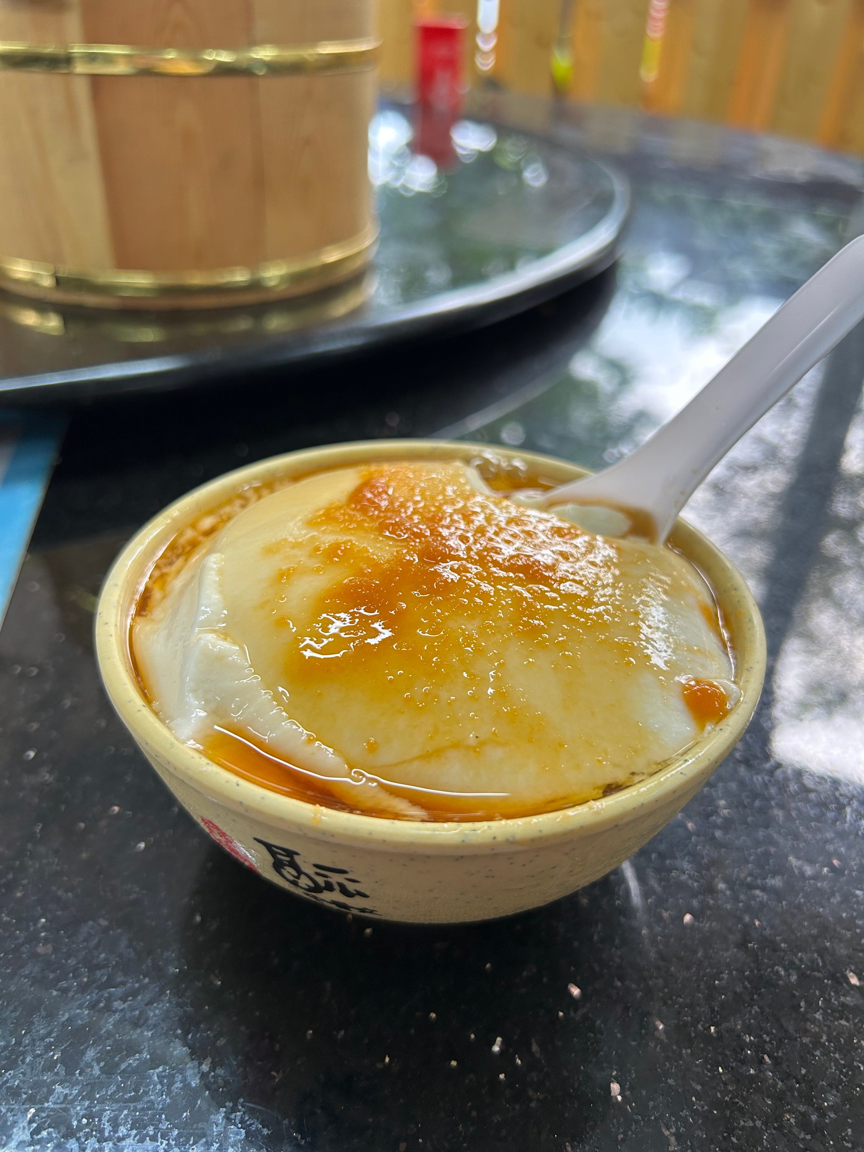 Shortcut Silken Tofu in Ginger Syrup (豆腐花) - by Shannon