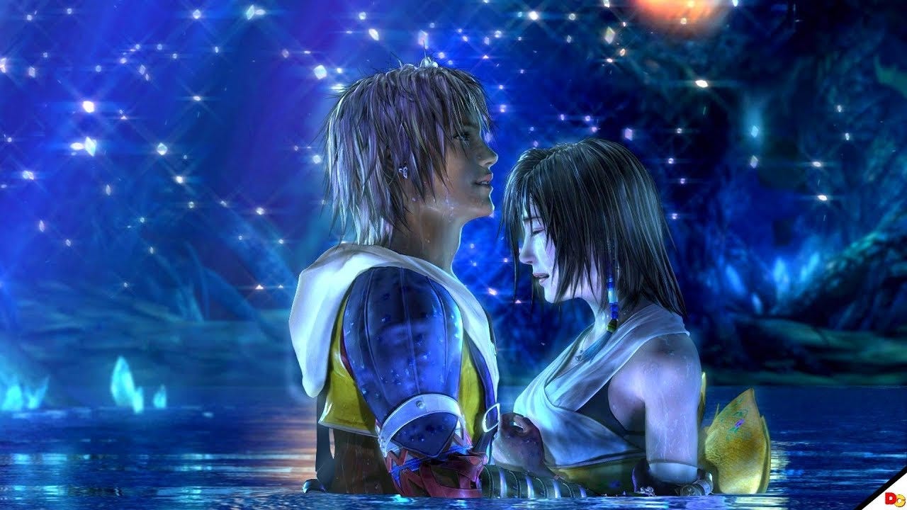 Final Fantasy X HD Remaster - Yuna and Tidus Kiss, Lake Macalania