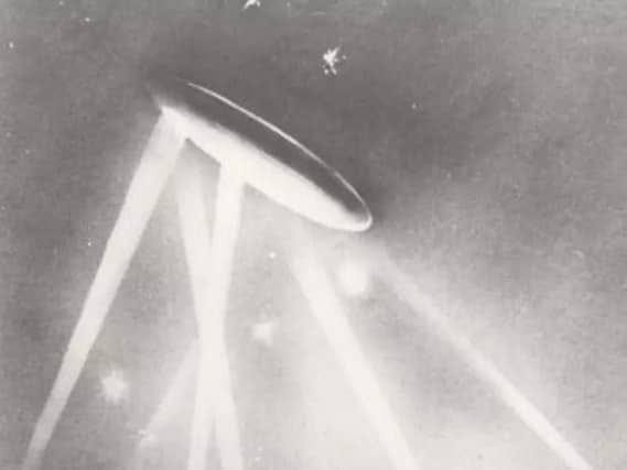 A zeppelin in the skies. A zeppelin in the skies.