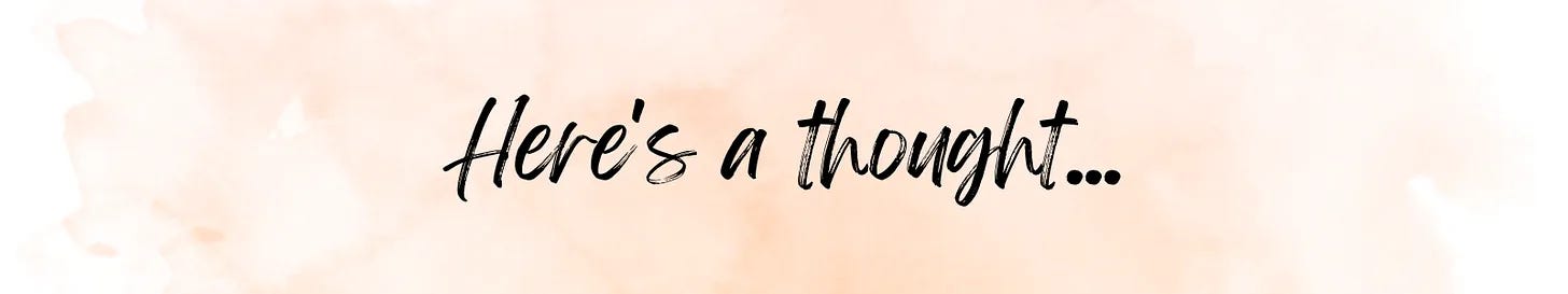 Here's a thought banner