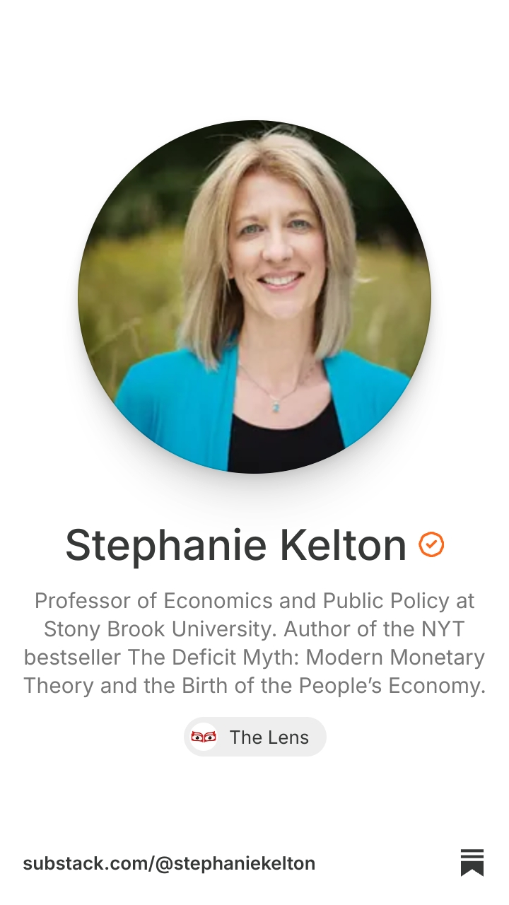 Stephanie Kelton | Substack