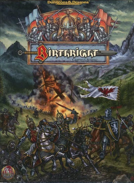 BIRTHRIGHT CAMPAIGN SETTING VF Vintage Complete TSR Set Dungeons Dragons D&D Box - Picture 1 of 4