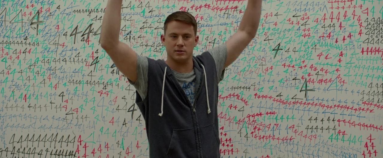 In 21 Jump Street (2012), most of the frantic 4's Jenko writes on the  whiteboard were drawn by directors Phil Lord and Chris Miller. :  r/MovieDetails