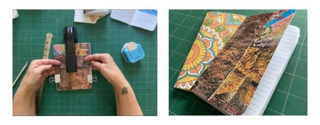 DIY Notebook Step 5 Binding the Notebook