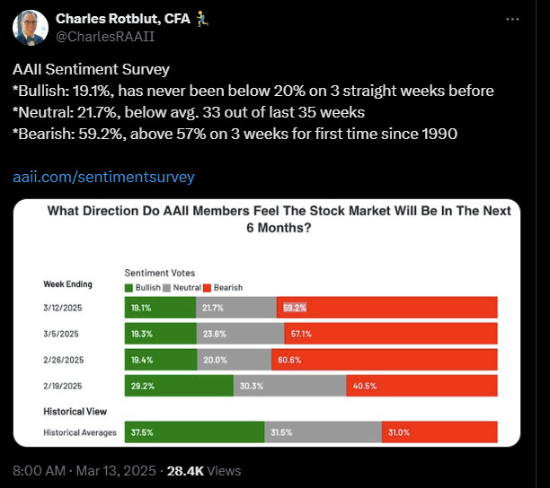 AAII bearish outlook 
