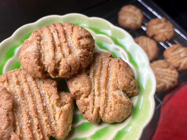 Orange cinnamon tahini cookies
