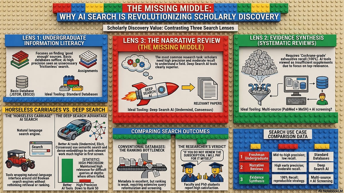 Hot Take] AI Academic Search and the Missing Middle of Literature