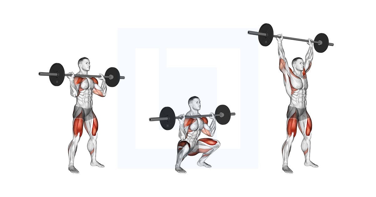 Barbell Thruster: Squat-to-Press Power Combo